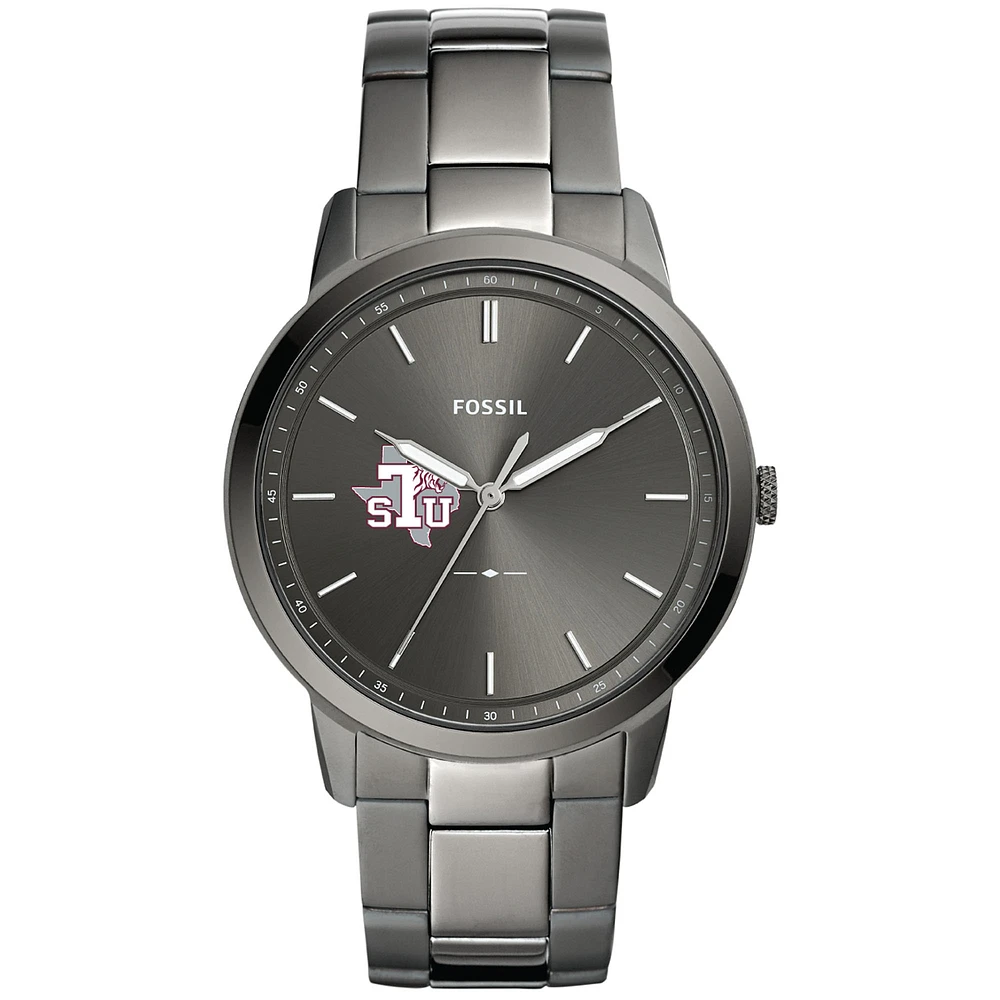 Men's Fossil Texas Southern Tigers The Minimalist Three-Hand Smoke Watch