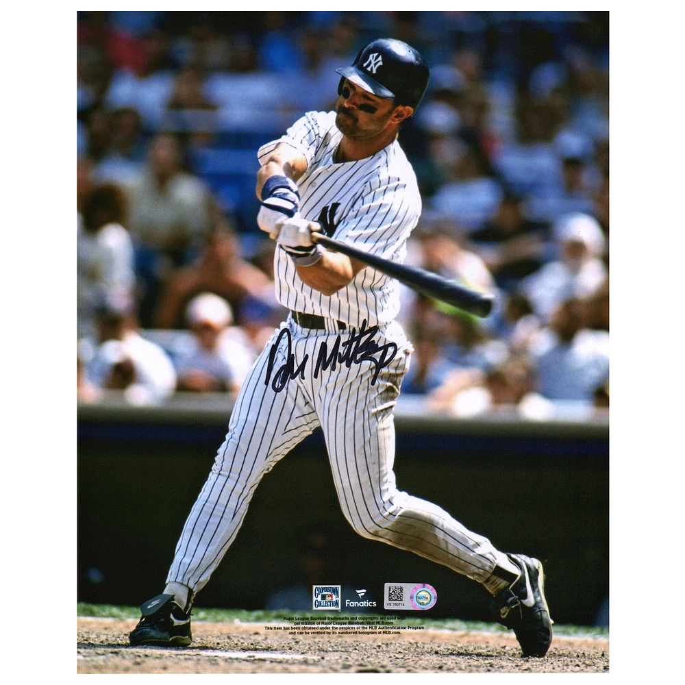 Don Mattingly New York Yankees Autographed 8" x 10" Hitting Photograph