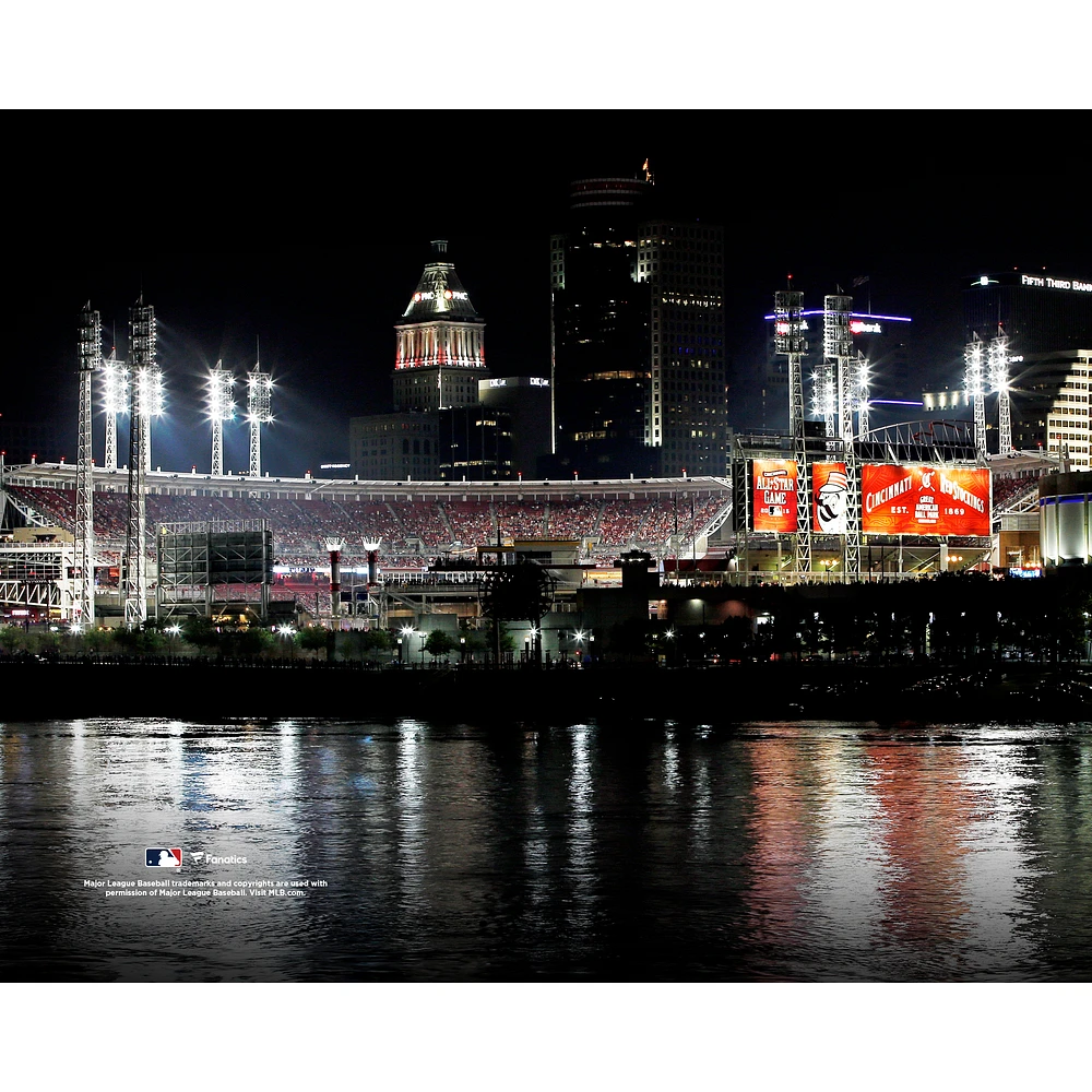 Cincinnati Reds Unsigned Great American Ball Park Across the Water Stadium Photograph