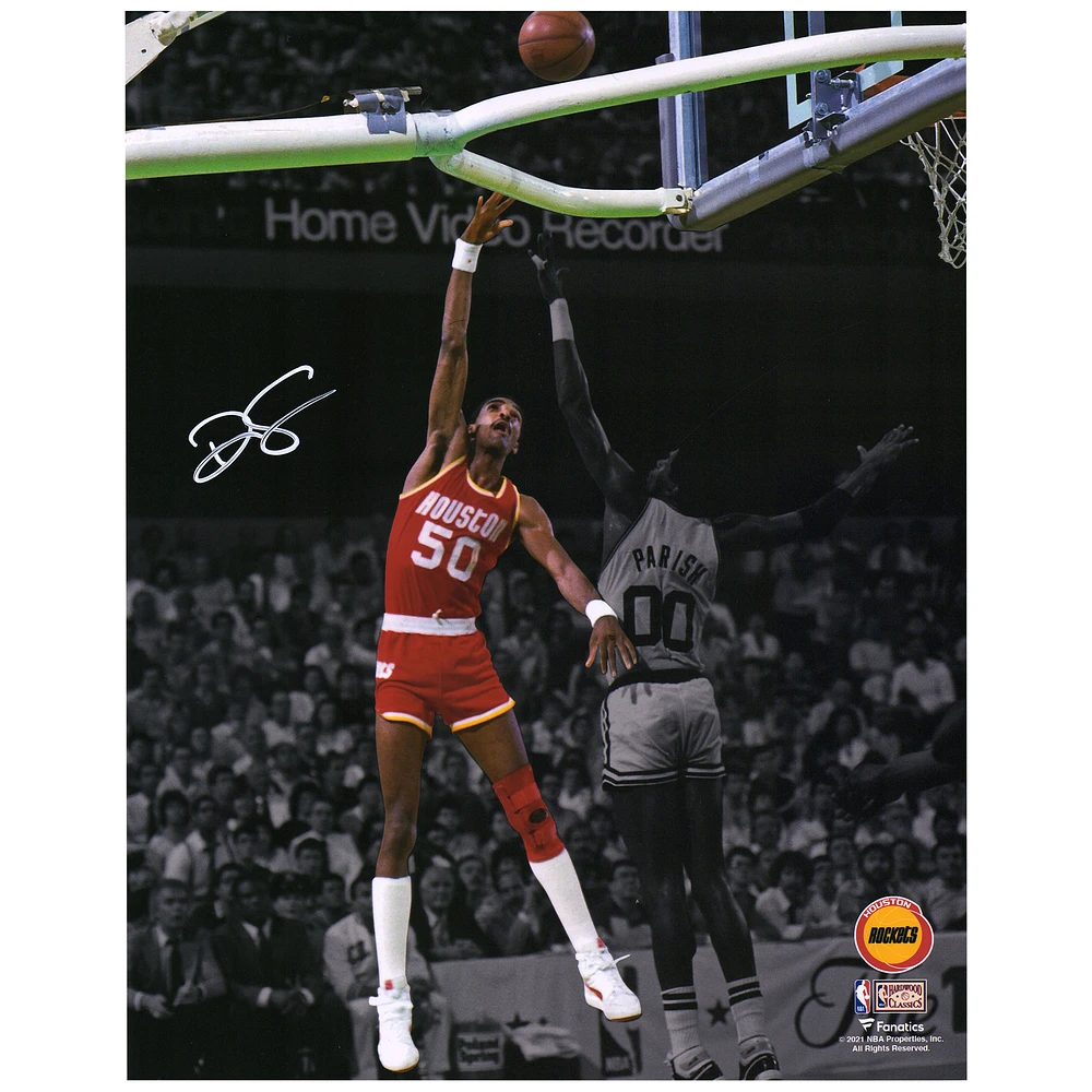 Ralph Sampson Houston Rockets Autographed 11" x 14" Spotlight Shot vs. Boston Celtics Photograph