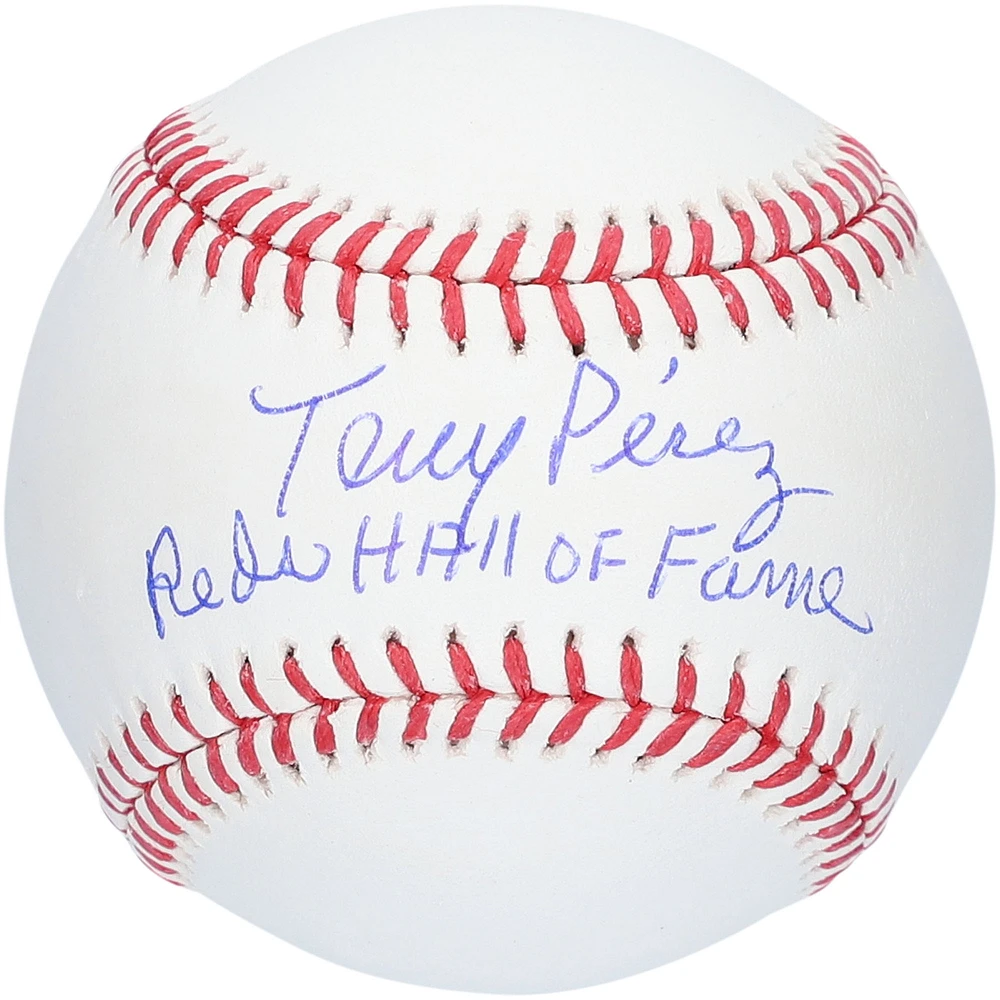 Tony Perez Cincinnati Reds Autographed Rawlings Baseball with "REDS HALL OF FAME" Inscription