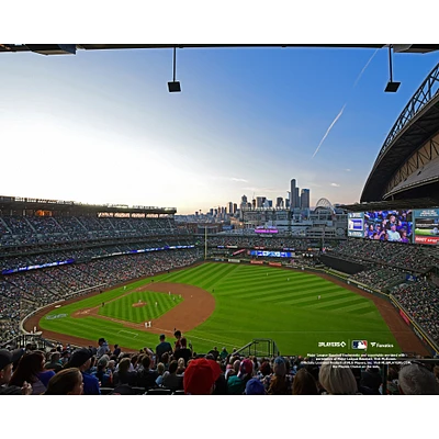 Seattle Mariners Unsigned T-Mobile Stadium Daytime Outfield Baseline View Photograph
