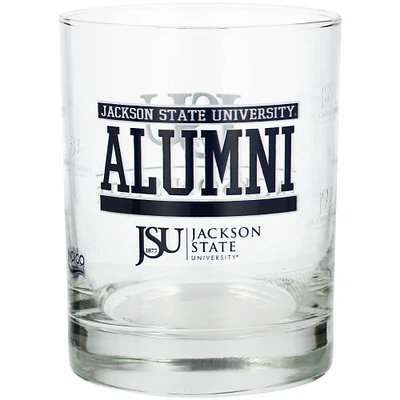 Jackson State Tigers 14oz. Alumni Rocks Glass