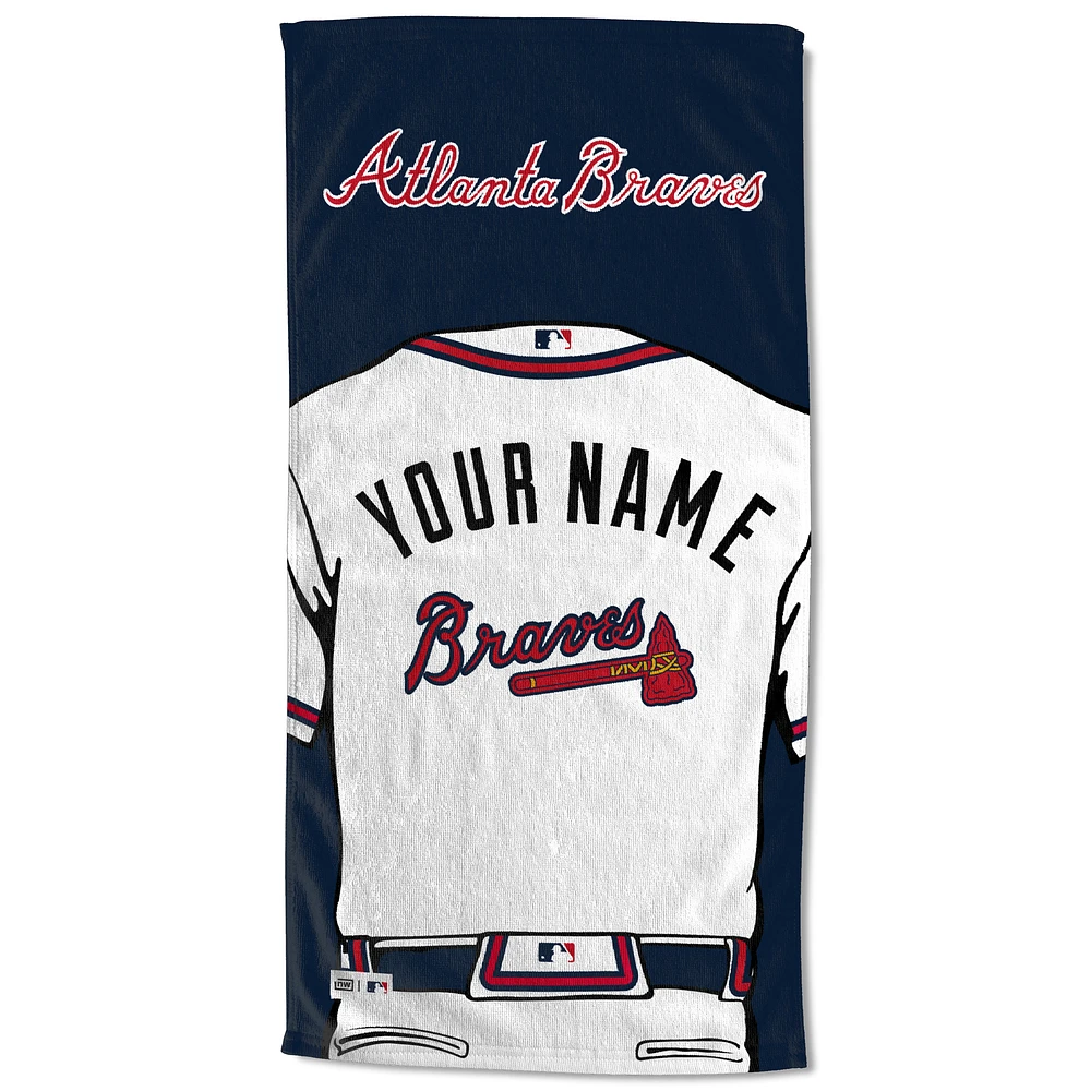 Atlanta Braves 30'' x 60'' Personalized Beach Towel