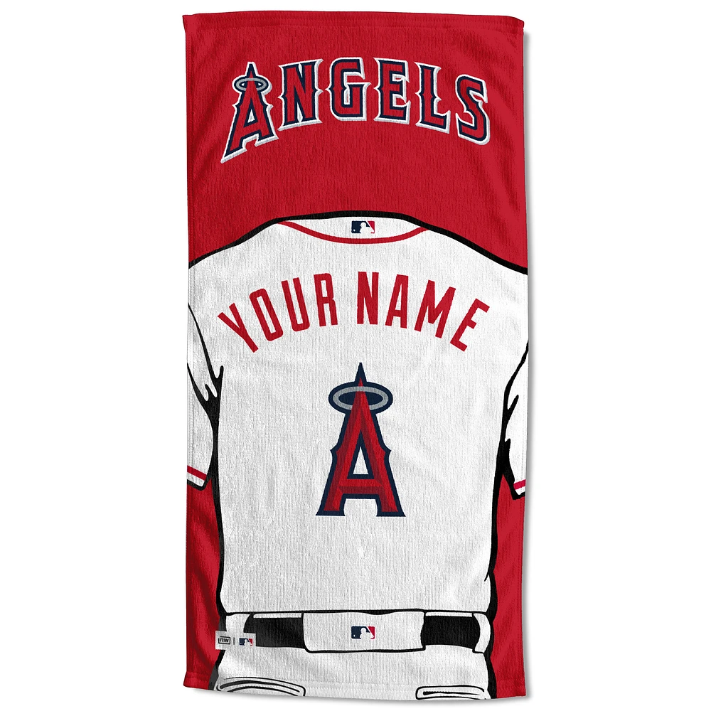 Los Angeles Angels 30'' x 60'' Personalized Beach Towel