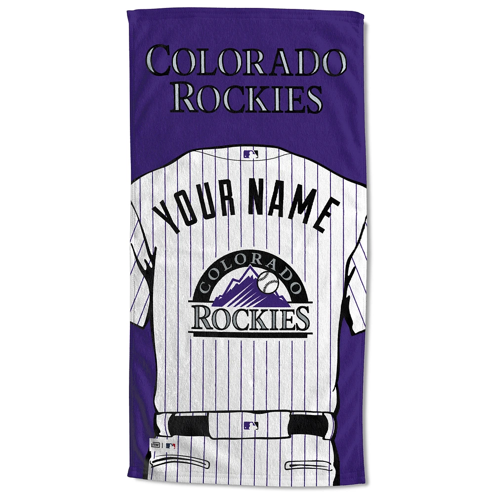 Colorado Rockies 30'' x 60'' Personalized Beach Towel