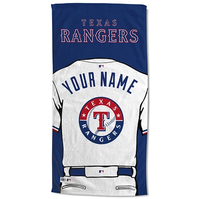 Texas Rangers 30'' x 60'' Personalized Beach Towel