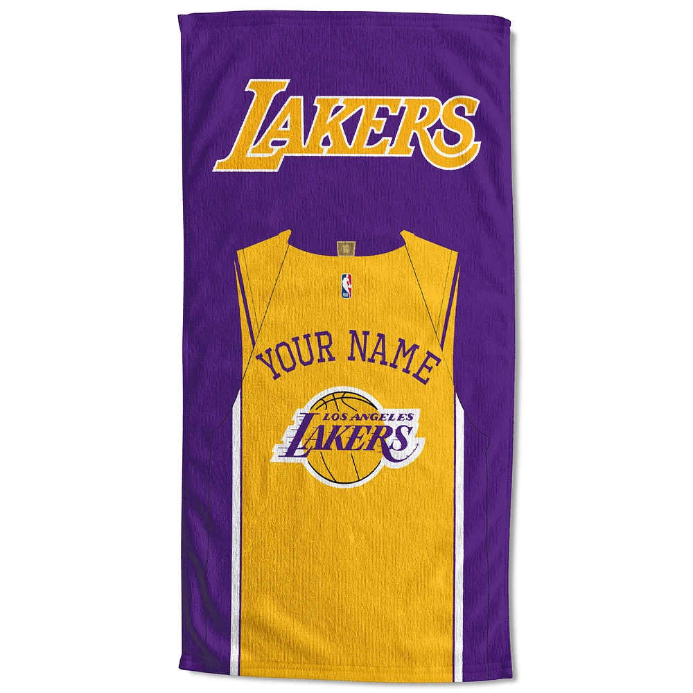 Los Angeles Lakers 30'' x 60'' Personalized Beach Towel