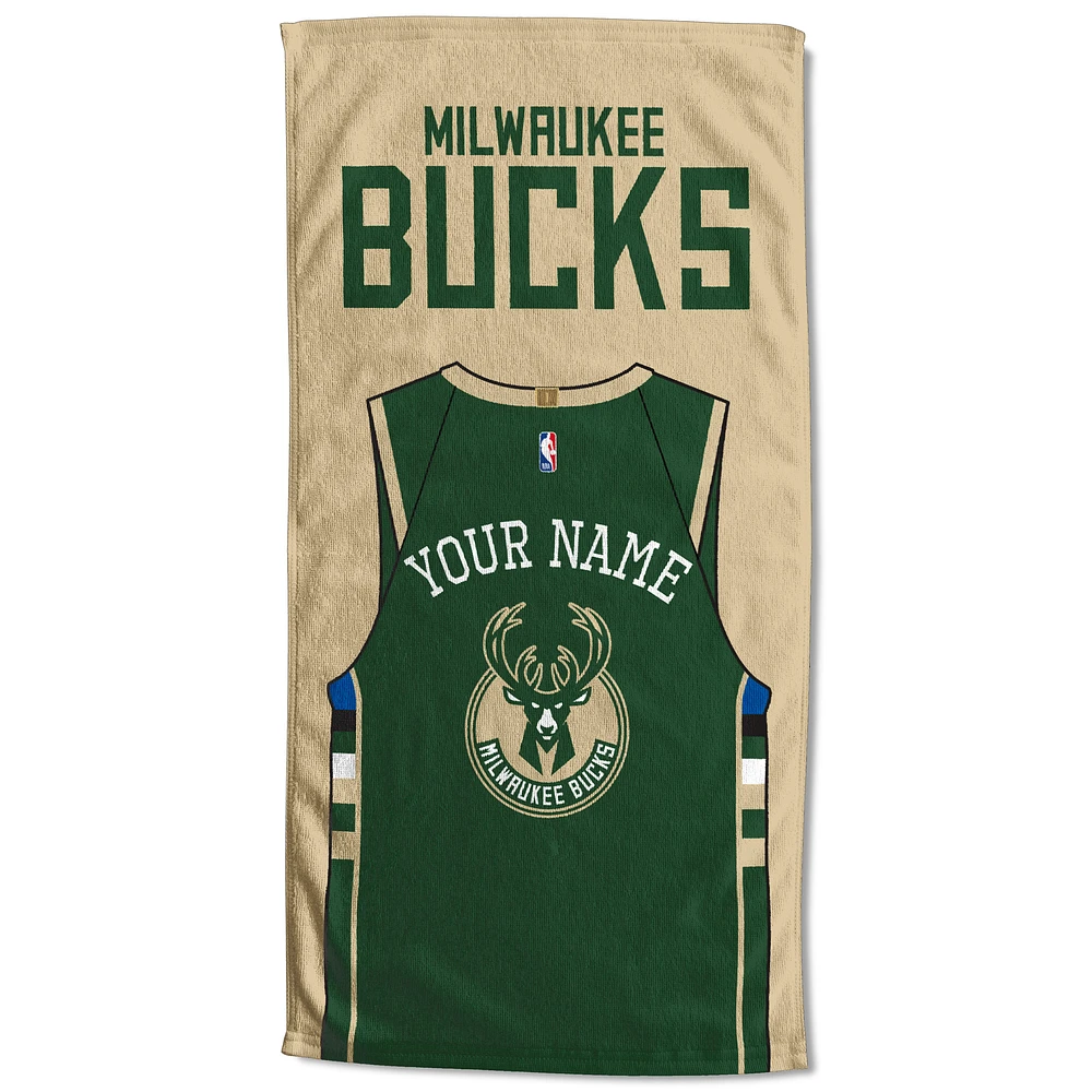Milwaukee Bucks 30'' x 60'' Personalized Beach Towel