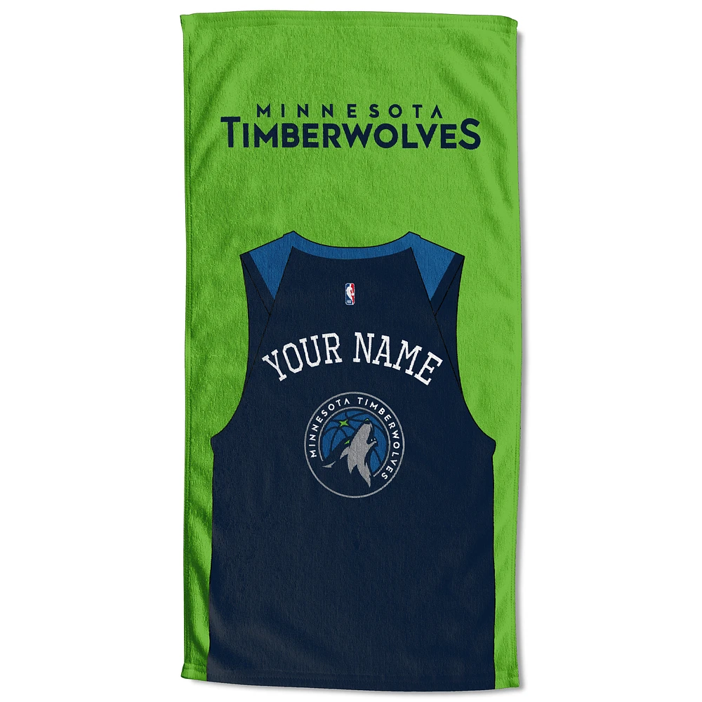 Minnesota Timberwolves 30'' x 60'' Personalized Beach Towel