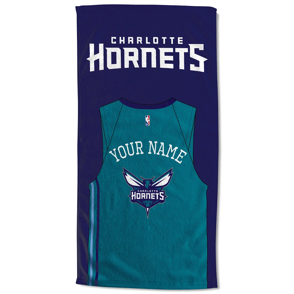 Charlotte Hornets 30'' x 60'' Personalized Beach Towel