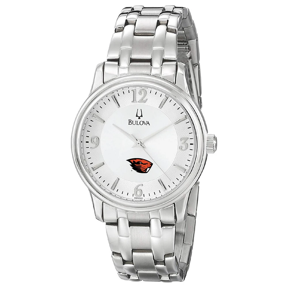 Men's Bulova Silver Oregon State Beavers