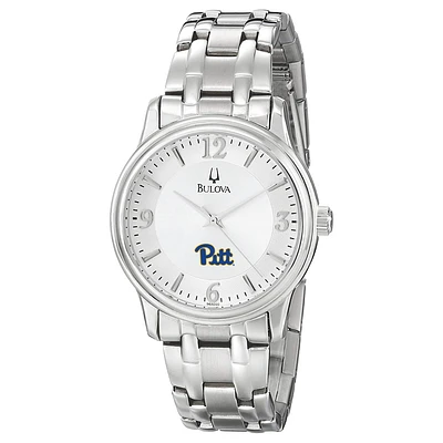 Men's Bulova Silver Pitt Panthers