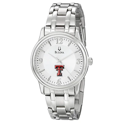 Men's Bulova Silver Texas Tech Red Raiders