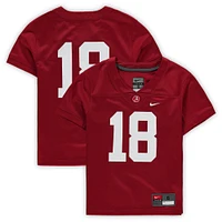 Preschool Nike #18 Crimson Alabama Tide Untouchable Football Team Jersey