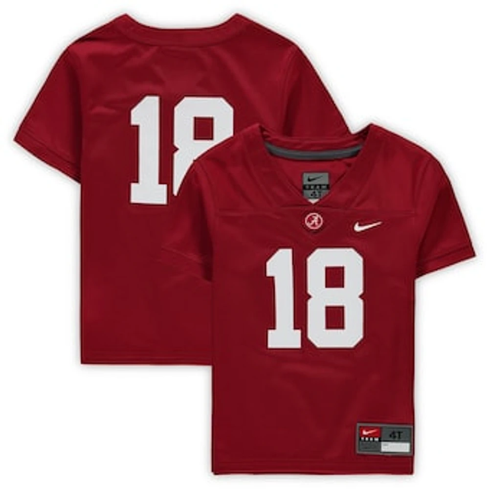 Toddler Nike #18 Crimson Alabama Tide Untouchable Football Jersey