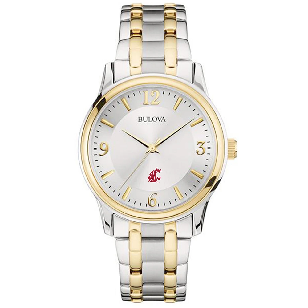 Bulova Silver/Gold Washington State Cougars Classic Two-Tone Round Watch