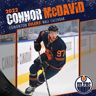 Connor McDavid Edmonton Oilers 2022 Player Wall Calendar