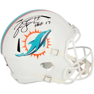 Jason Taylor Miami Dolphins Autographed Riddell Speed Replica Helmet with "HOF 17" Inscription