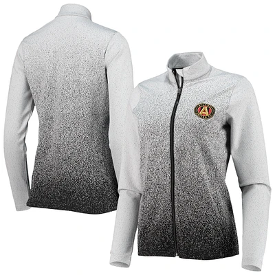 Women's Antigua White/Black Atlanta United FC Guide Full-Zip Jacket