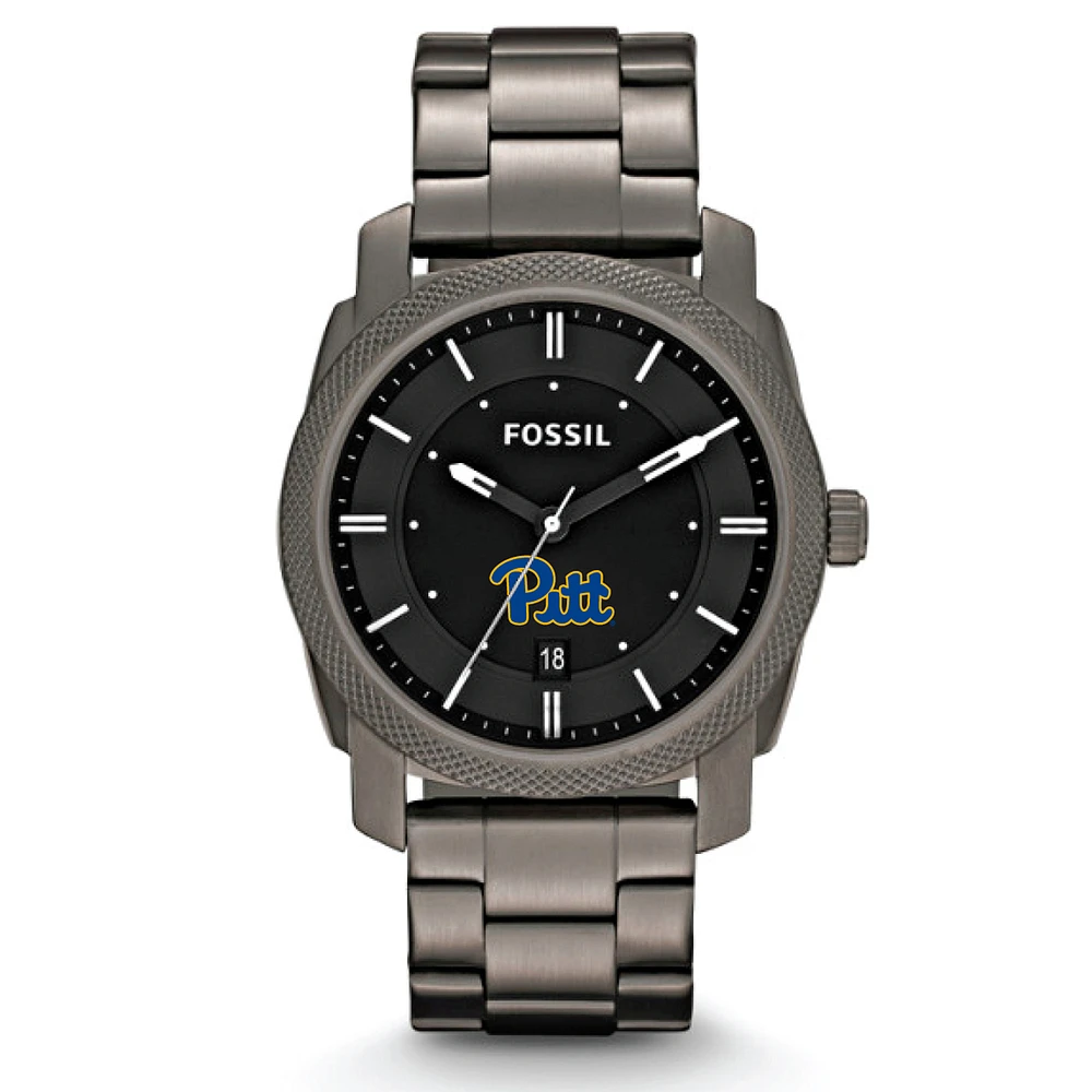 Fossil Pitt Panthers Machine Smoke Stainless Steel Watch