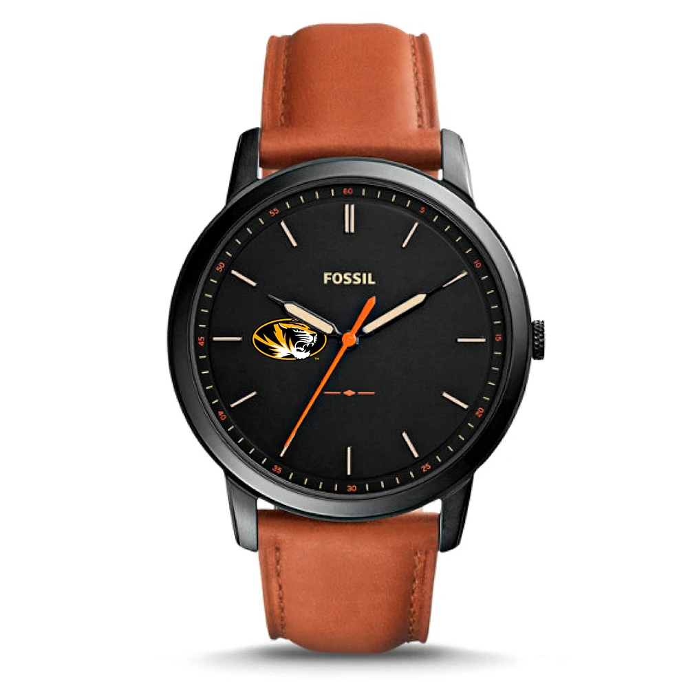 Fossil Missouri Tigers The Minimalist Slim Leather Watch