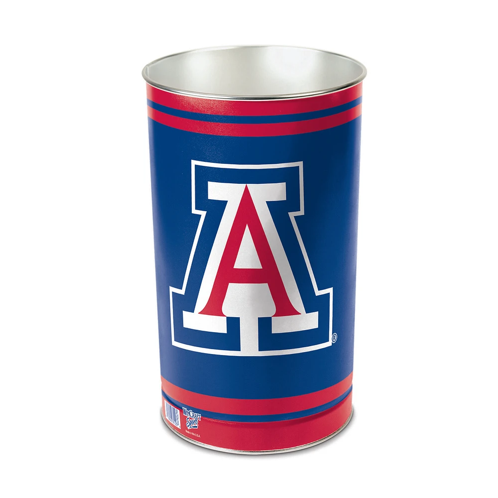 WinCraft Arizona Wildcats 15'' Tapered Wastebasket