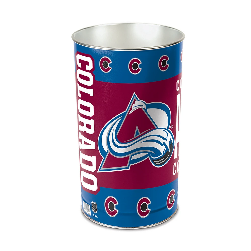 WinCraft Colorado Avalanche 15'' Tapered Wastebasket