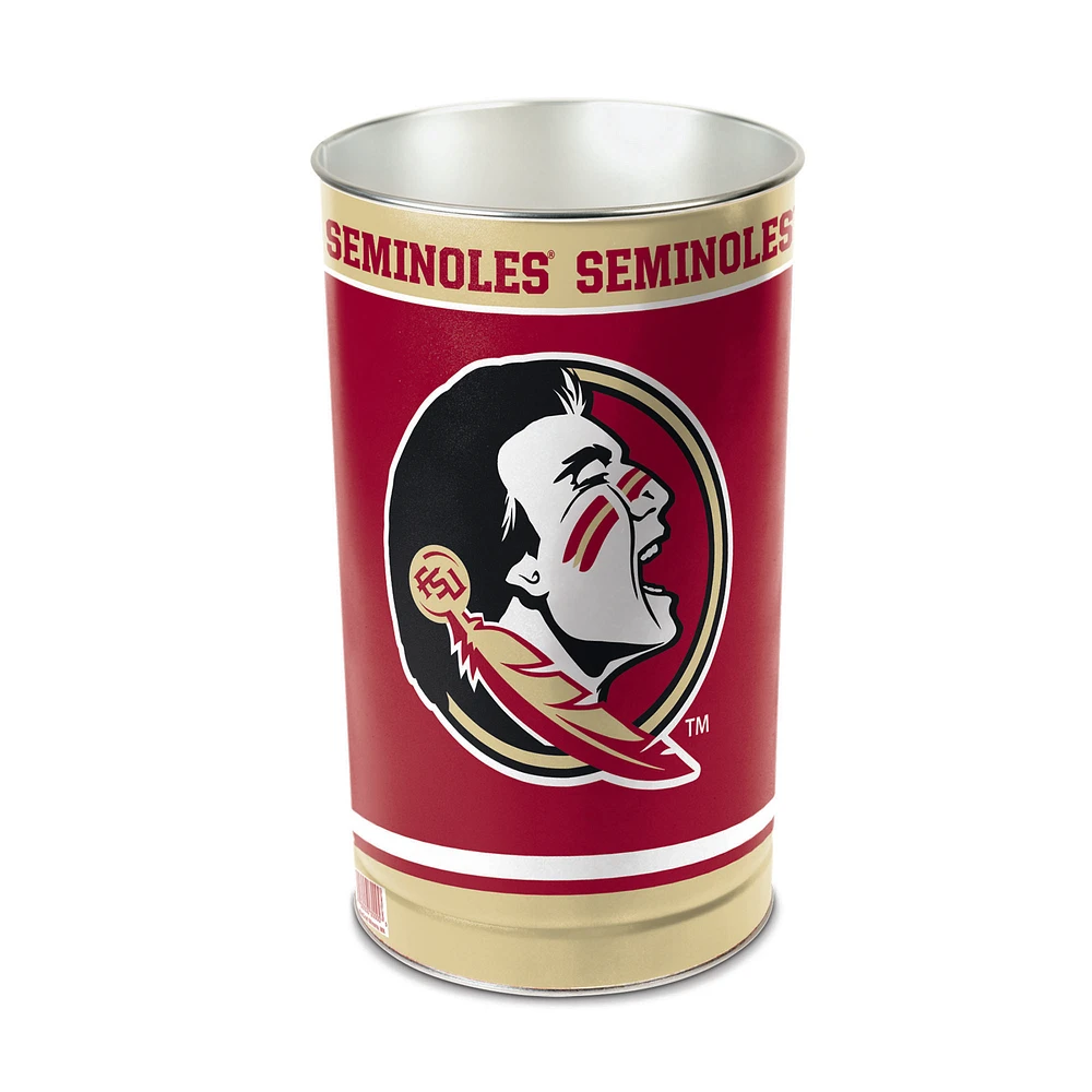 WinCraft Florida State Seminoles 15'' Tapered Wastebasket