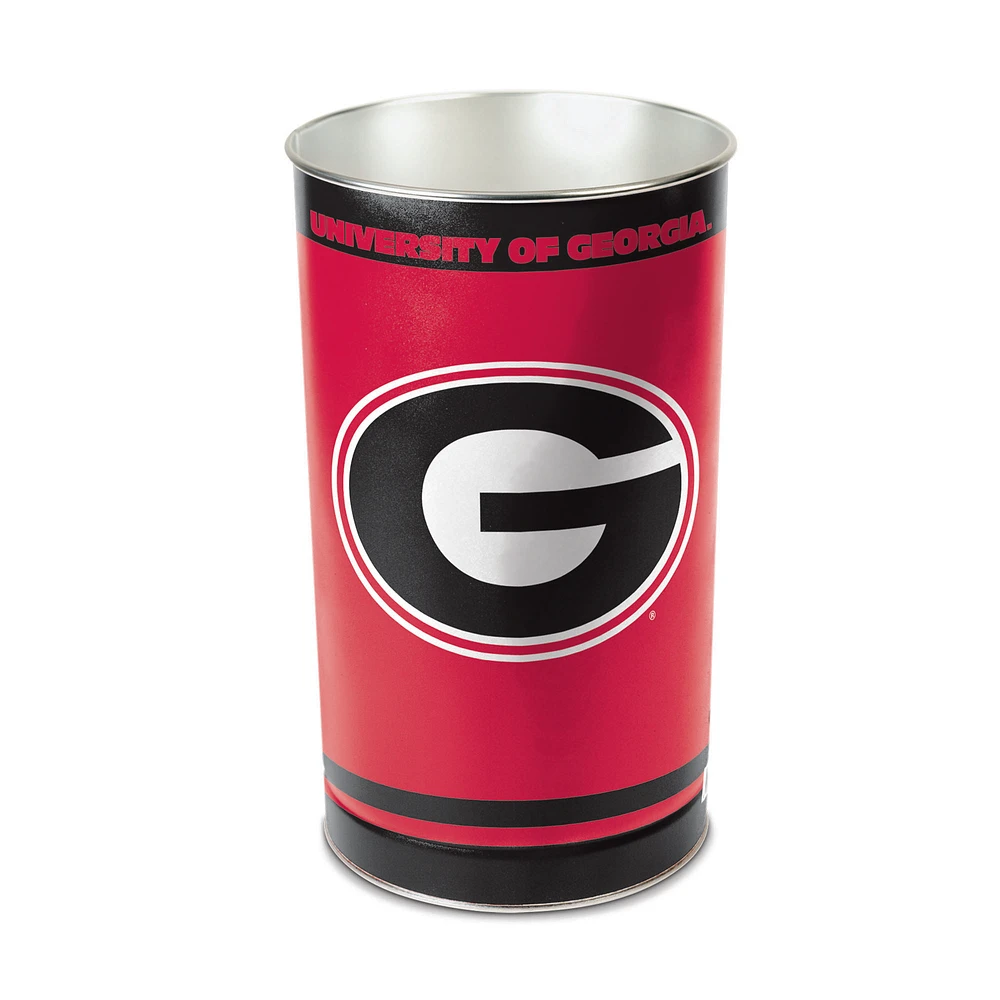 WinCraft Georgia Bulldogs 15'' Tapered Wastebasket