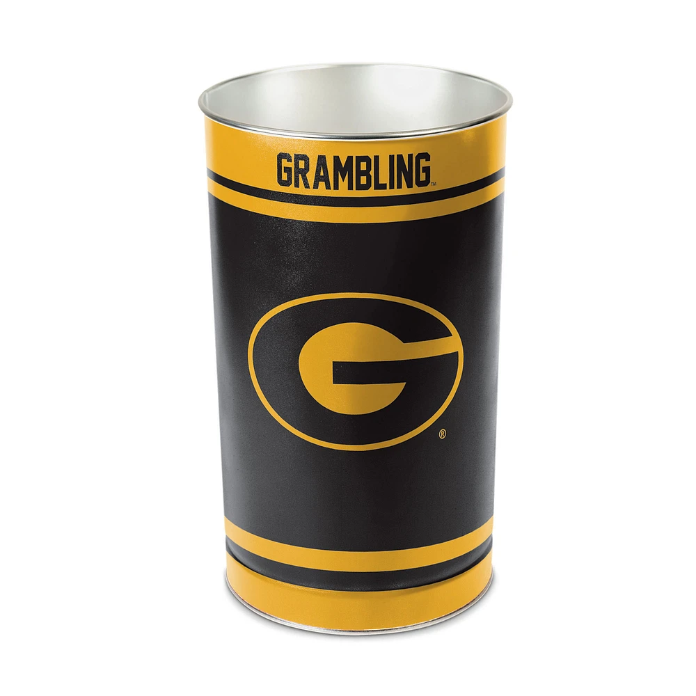 WinCraft Grambling Tigers 15'' Tapered Wastebasket