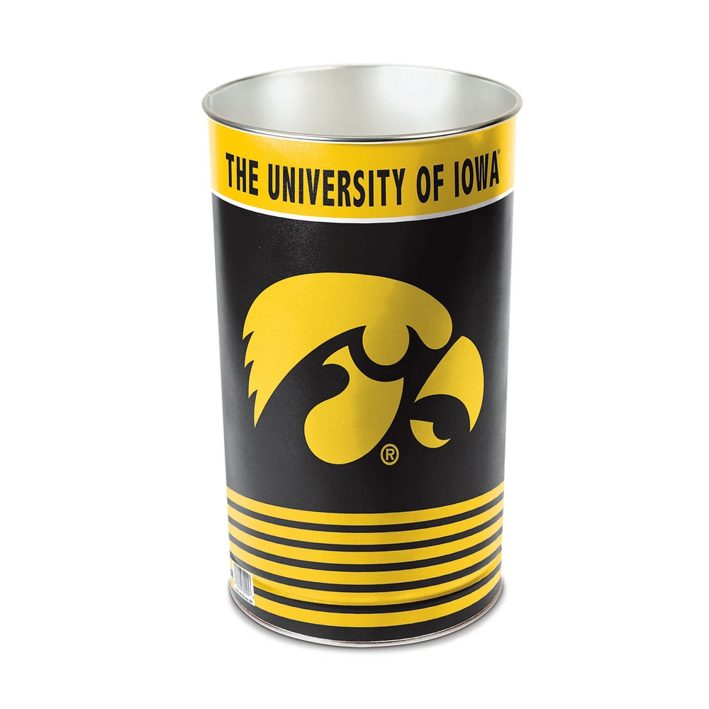 WinCraft Iowa Hawkeyes 15'' Tapered Wastebasket