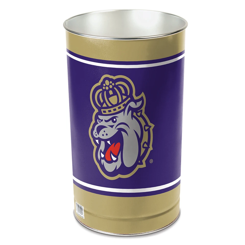 WinCraft James Madison Dukes 15'' Tapered Wastebasket