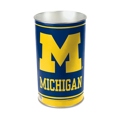 WinCraft Michigan Wolverines 15'' Tapered Wastebasket