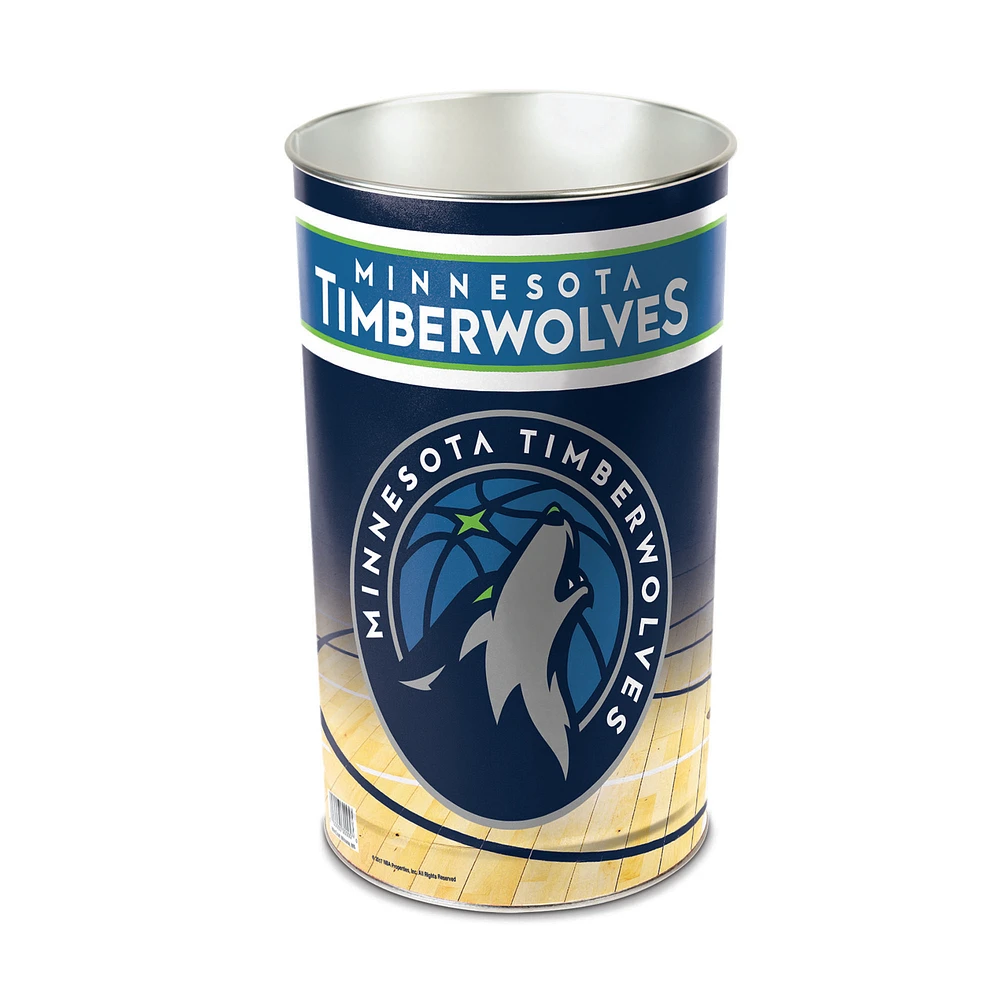 WinCraft Minnesota Timberwolves 15'' Tapered Wastebasket