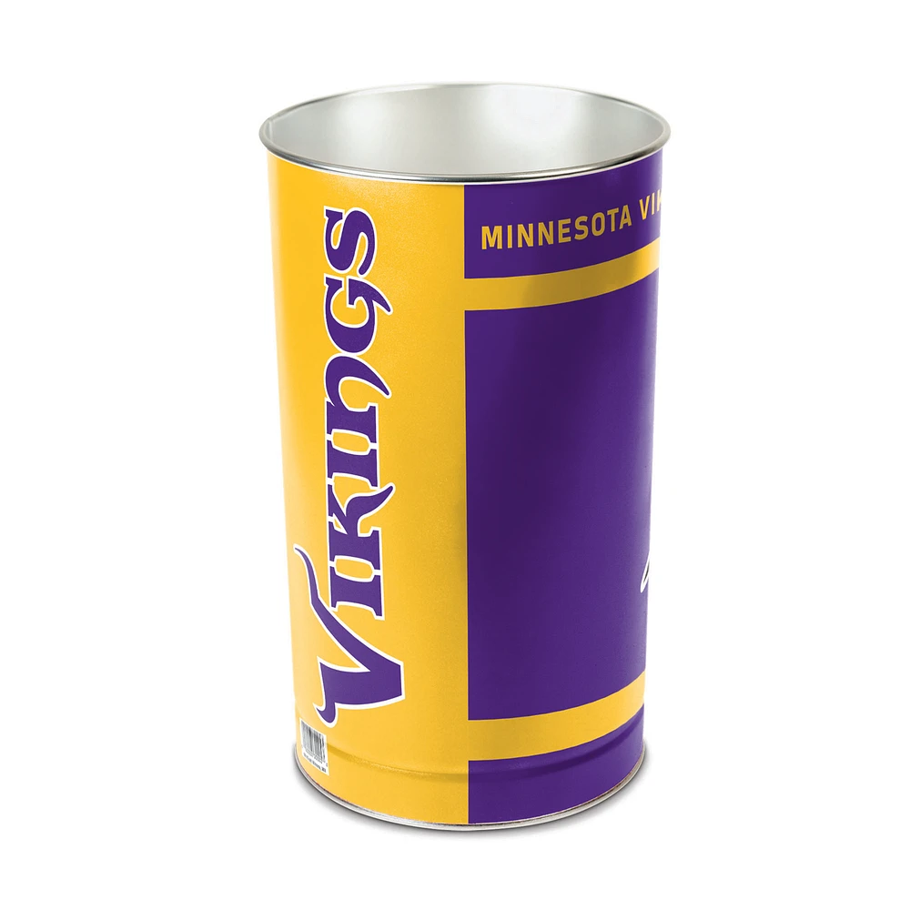 WinCraft Minnesota Vikings 15'' Tapered Wastebasket