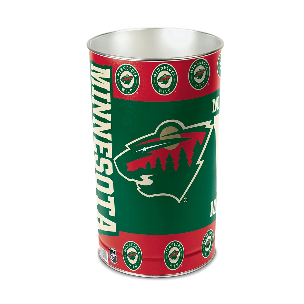 WinCraft Minnesota Wild 15'' Tapered Wastebasket