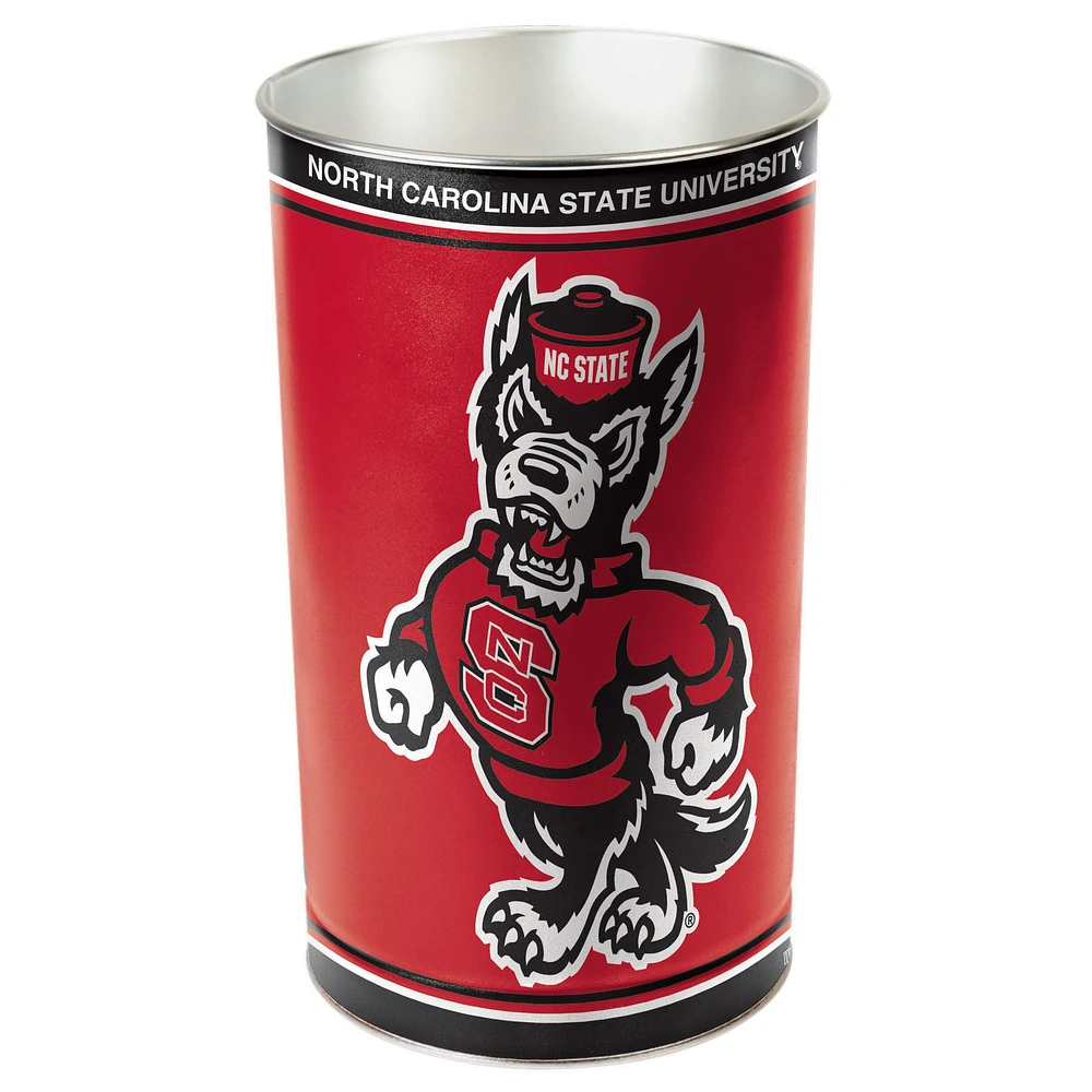 WinCraft NC State Wolfpack 15'' Tapered Wastebasket