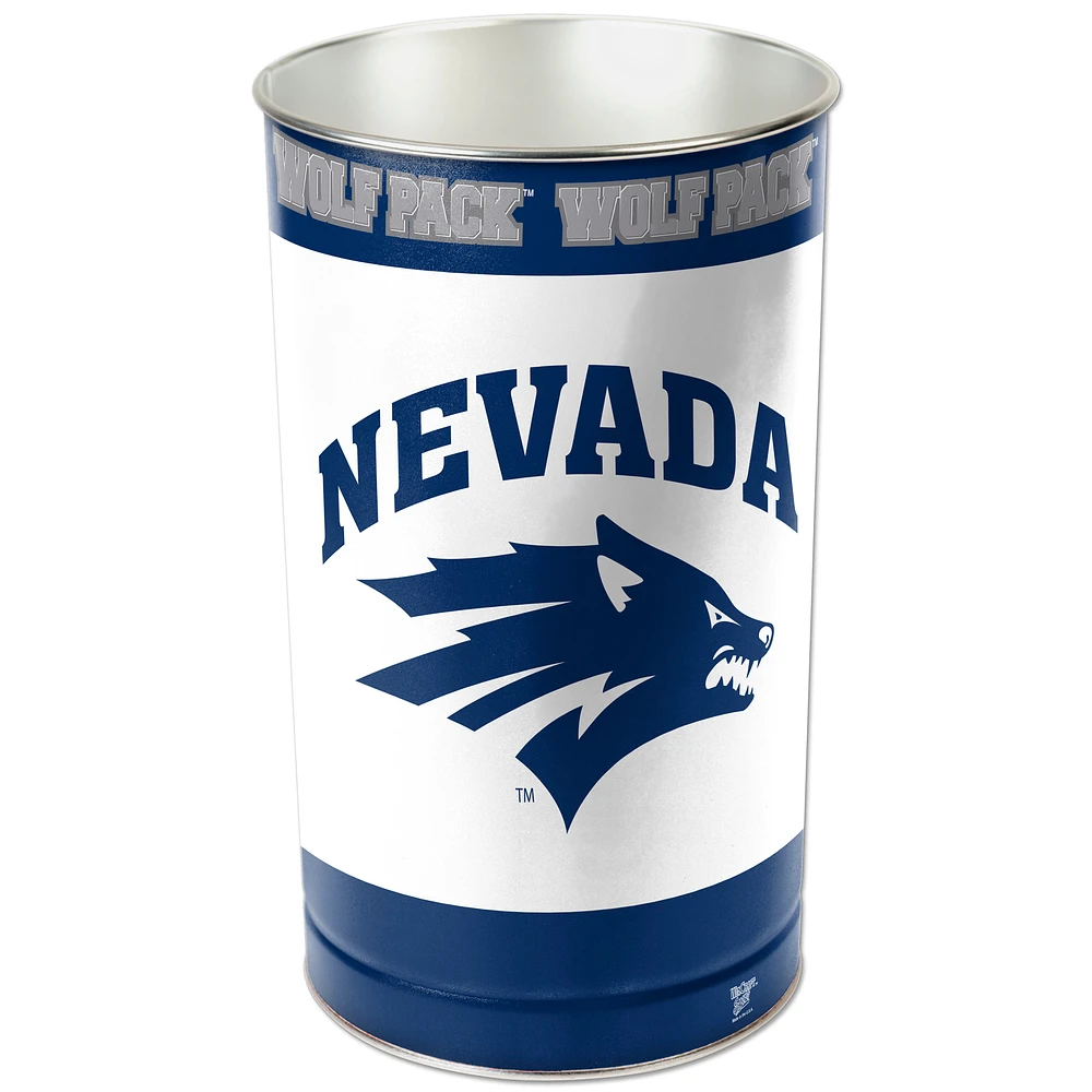WinCraft Nevada Wolf Pack 15'' Tapered Wastebasket
