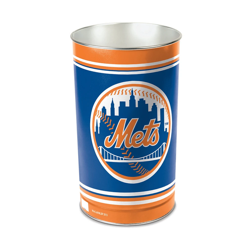 WinCraft New York Mets 15'' Tapered Wastebasket