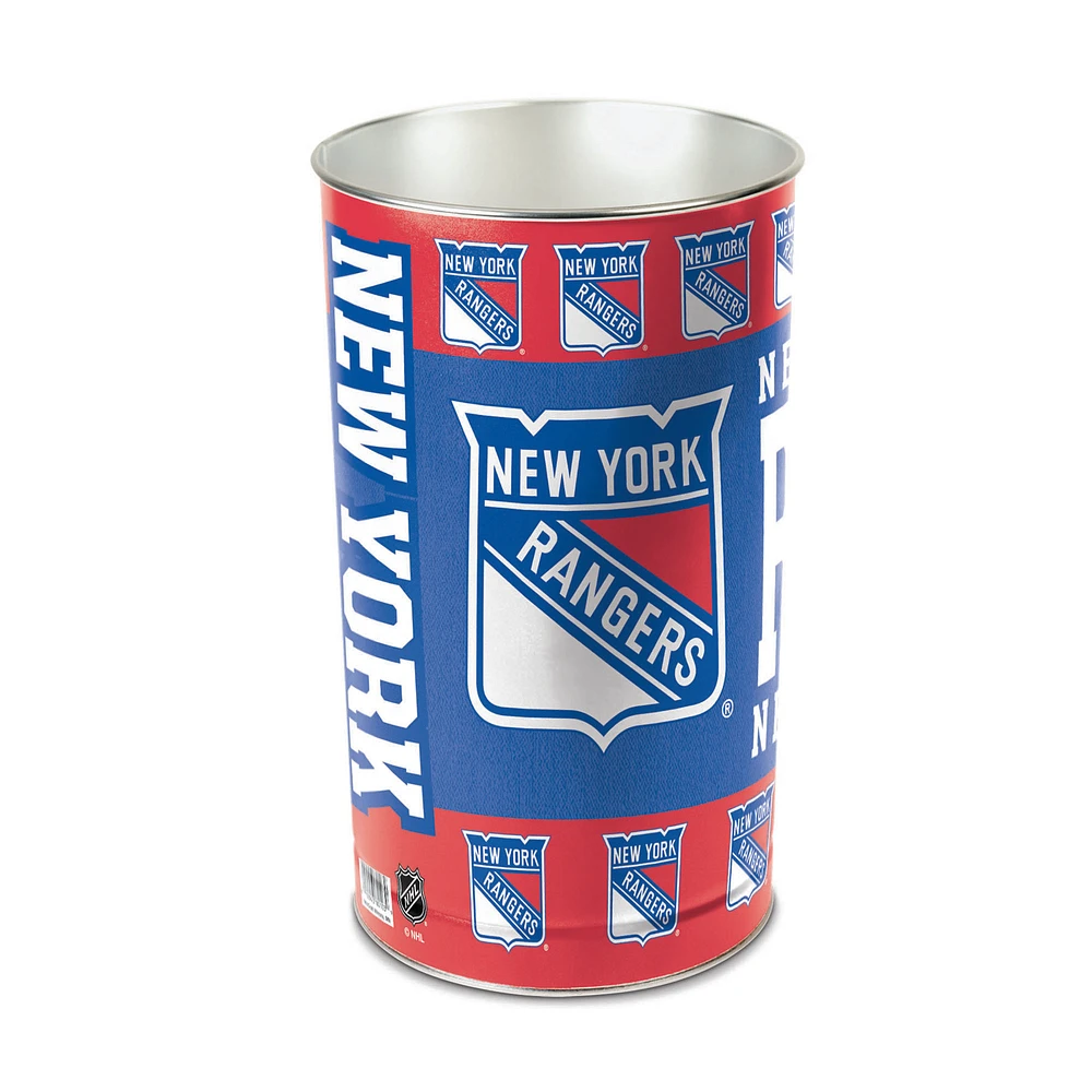 WinCraft New York Rangers 15'' Tapered Wastebasket