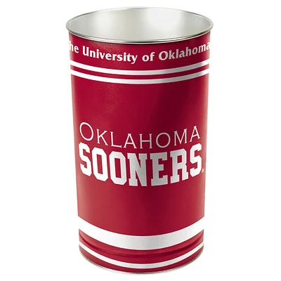 WinCraft Oklahoma Sooners 15'' Tapered Wastebasket