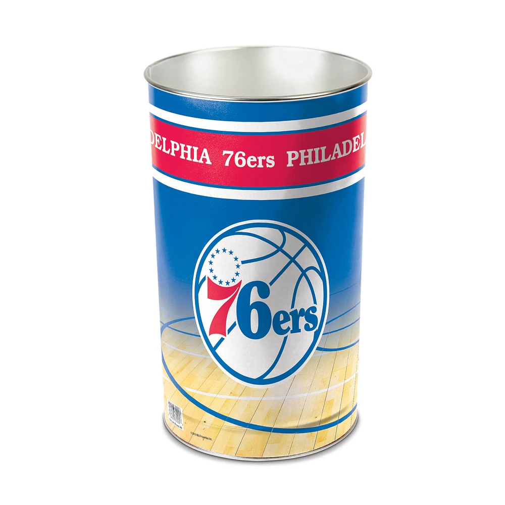 WinCraft Philadelphia 76ers 15'' Tapered Wastebasket