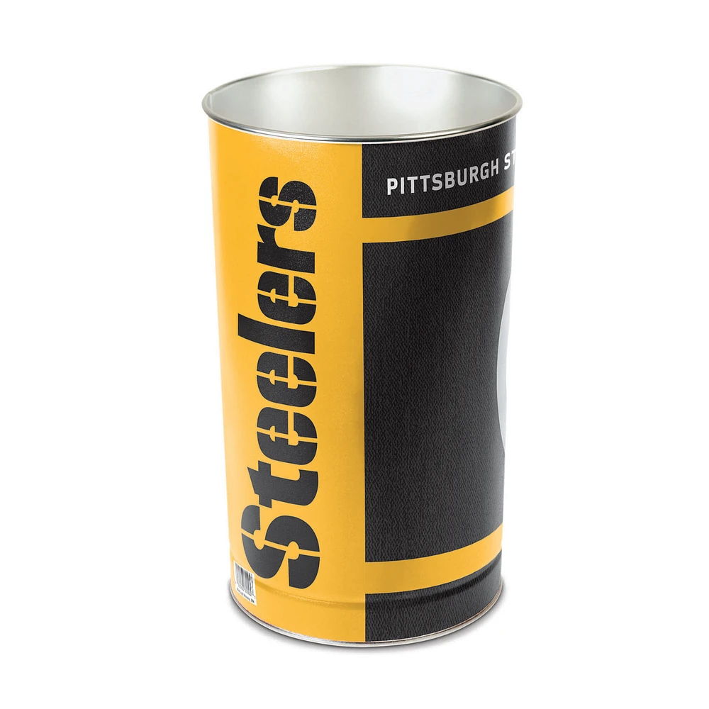 WinCraft Pittsburgh Steelers 15'' Tapered Wastebasket