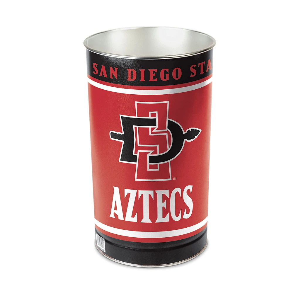 WinCraft San Diego State Aztecs 15'' Tapered Wastebasket