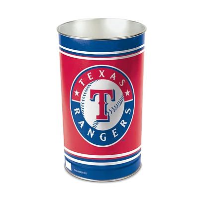 WinCraft Texas Rangers 15'' Tapered Wastebasket