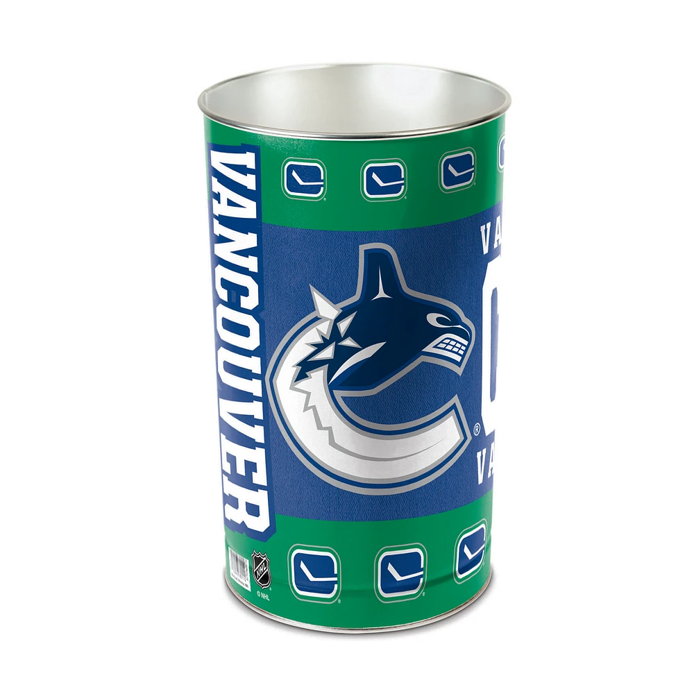 WinCraft Vancouver Canucks 15'' Tapered Wastebasket