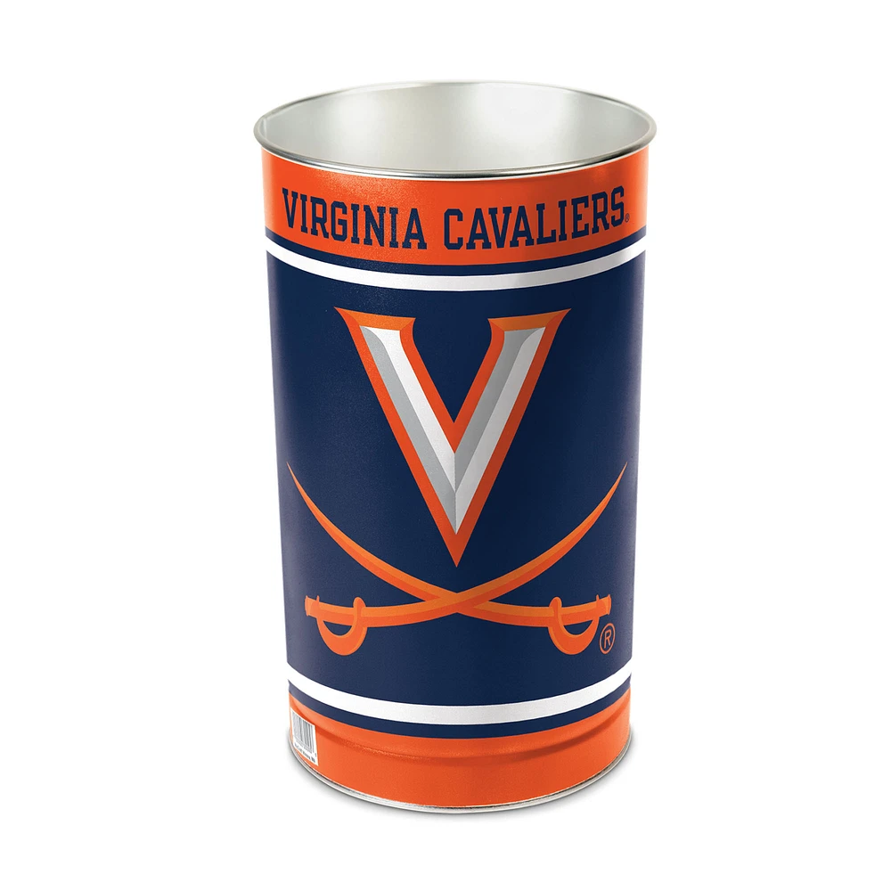WinCraft Virginia Cavaliers 15'' Tapered Wastebasket