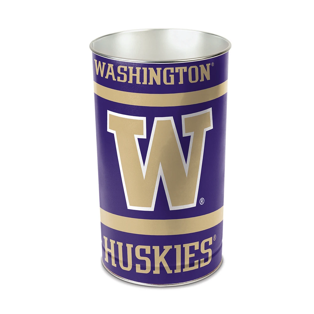 WinCraft Washington Huskies 15'' Tapered Wastebasket