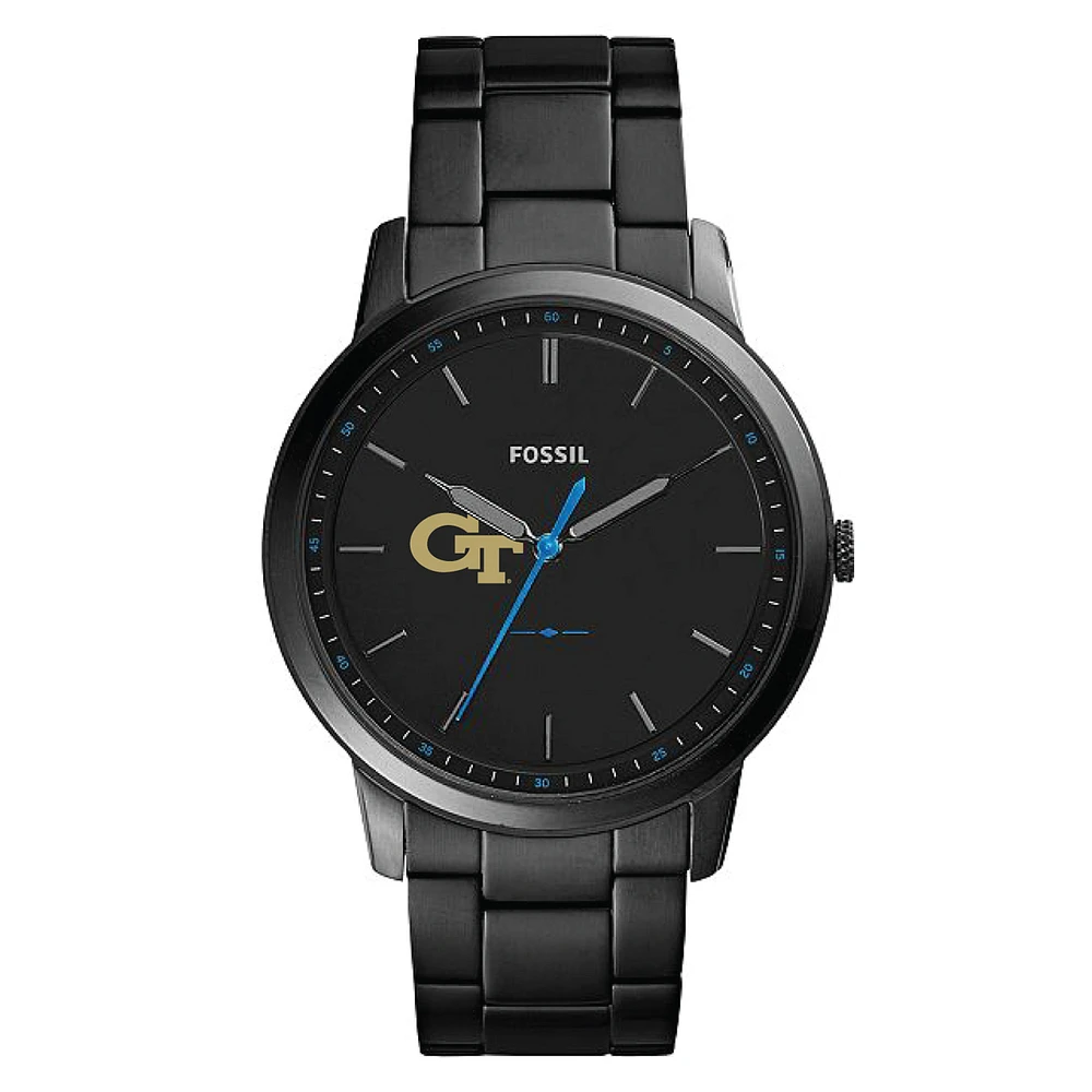 Fossil Georgia Tech Yellow Jackets The Minimalist Slim Stainless Steel Watch